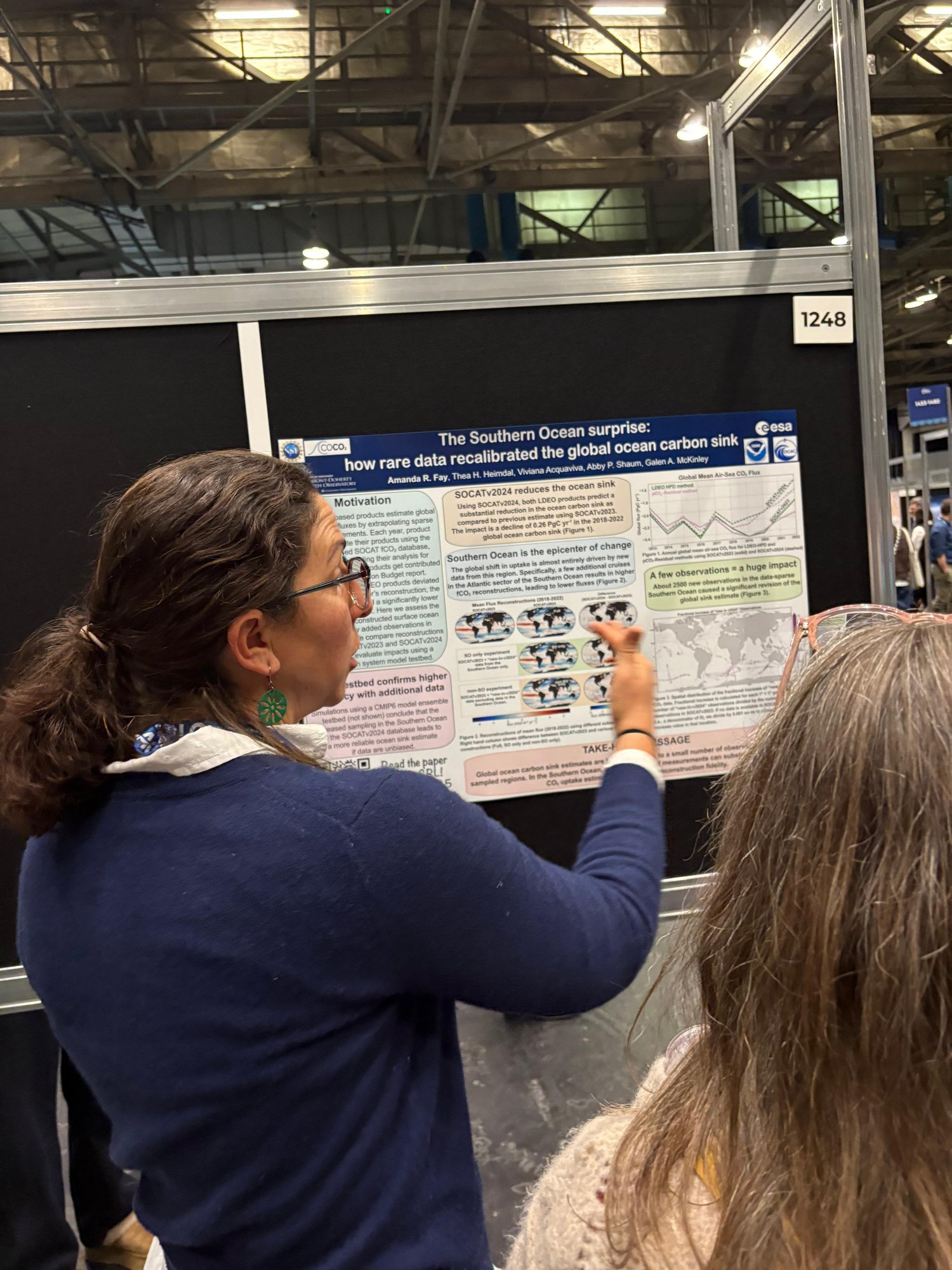 Amanda Fay presenting her poster
